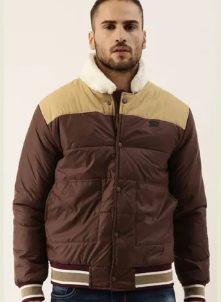 Color Block Bomber Jacket