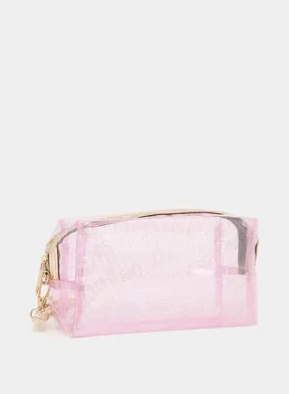 Transparent Shiny Wash Bag