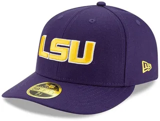 Men's New Era Purple Lsu Tigers Basic Low Profile 59Fifty Fitted Hat