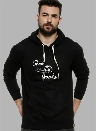 Front Pocket Printed Hoodie