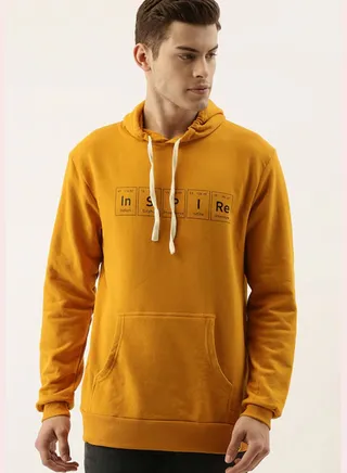 Front Pocket Printed Hoodie