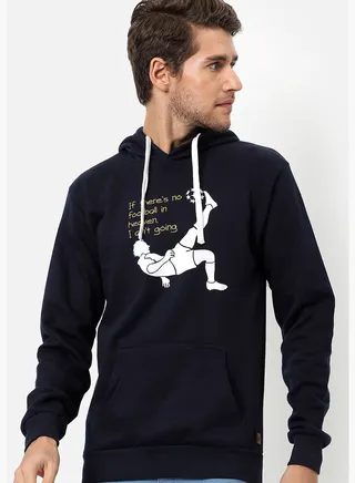 Front Pocket Printed Hoodie
