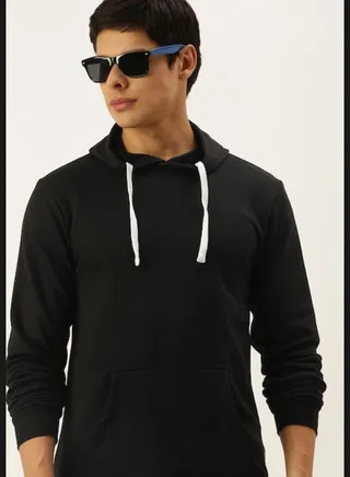Front Pocket Printed Hoodie