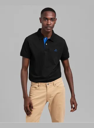 Gant Contrast Collar Pique Polo Shirt
