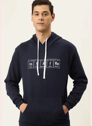 Front Pocket Printed Hoodie