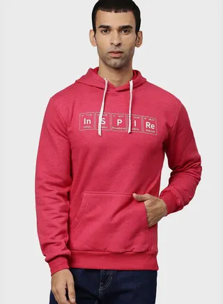 Front Pocket Printed Hoodie