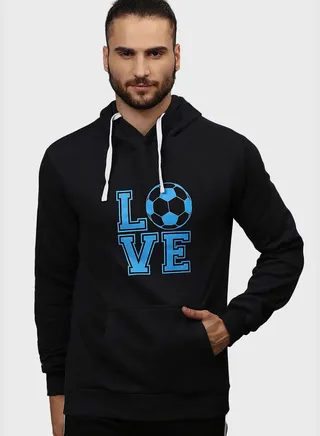 Front Pocket Printed Hoodie