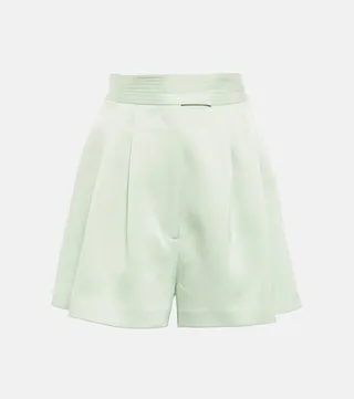 Porter crepe satin shorts