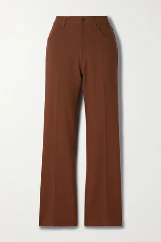 rag & bone - Jacey Stretch-wool Straight-leg Pants - Brown