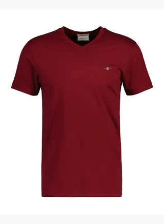 Slim Fit Shield V-Neck T-Shirt