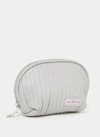 Textured Stich Detail Washbag