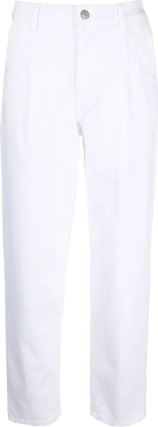 Cropped Straight Leg Trousers