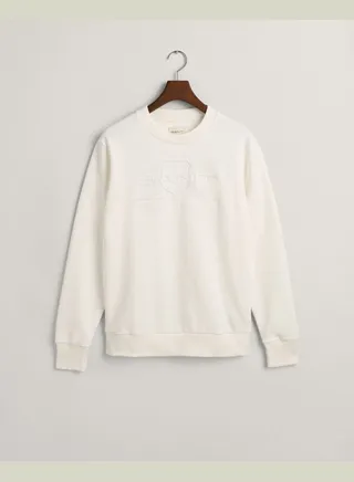 Tonal Shield Crew Neck Sweatshirt