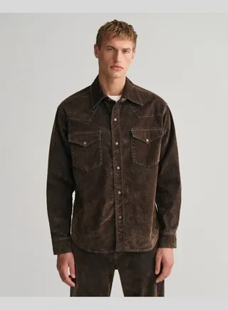 Oversized Flocked Velvet Rodeo Shirt