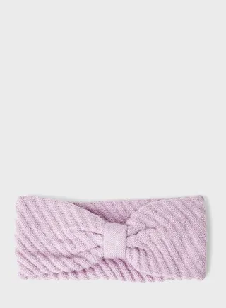 Knitted Bow Headband