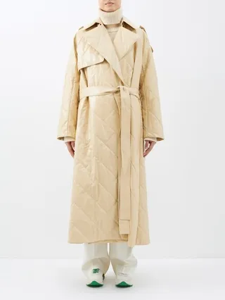 Agathon Quilted-leather Trench Coat