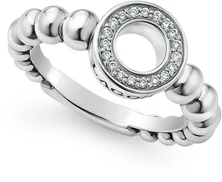 Caviar Spark Diamond Open Circle Ring