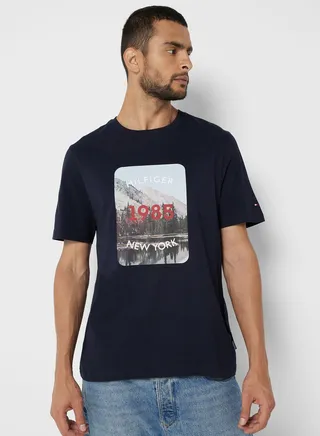 Graphic Crew Neck T-Shirt