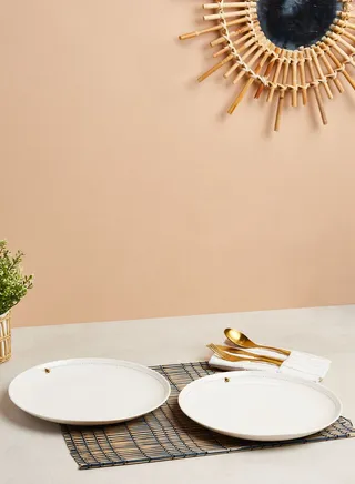 Set Of 2 Bee Dinner Plates