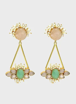 Alina Embellished Drop Earrings