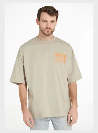 Bold Logo Varsity Crew Neck T-Shirt