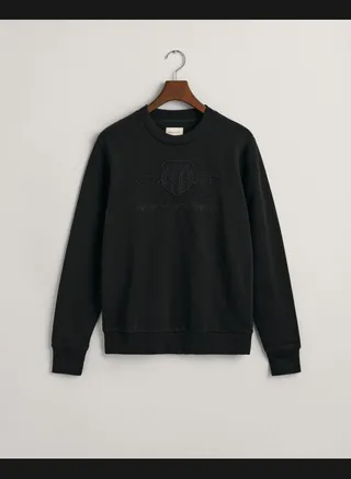 Tonal Shield Crew Neck Sweatshirt
