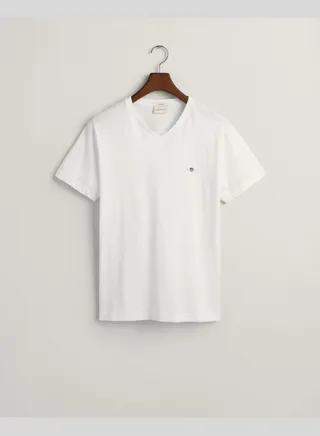 Slim Fit Shield V-Neck T-Shirt