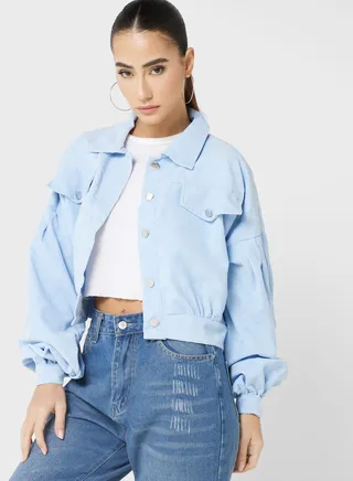 Cropped Cord Jacket