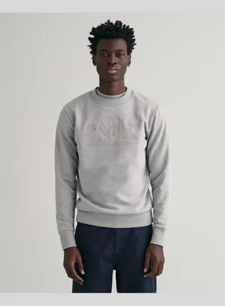 Tonal Shield Crew Neck Sweatshirt