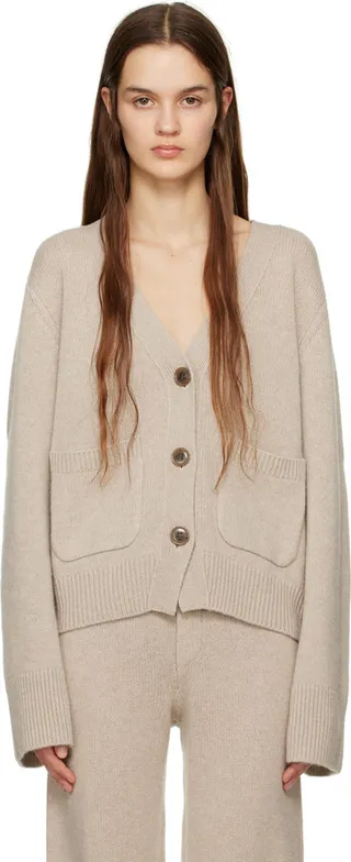 LISA YANG Beige 'The Danni' Cardigan