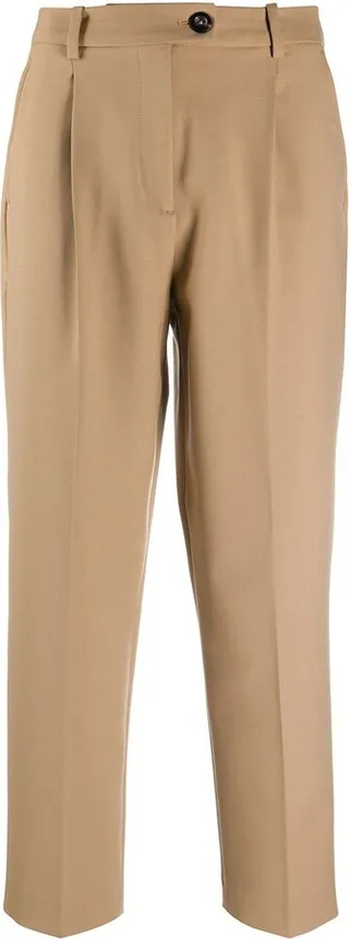 Cropped Straight-Leg Trousers