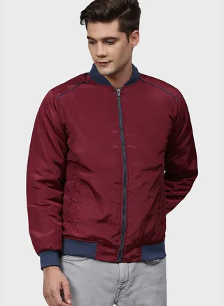 Side Pocket Bomber Jacket