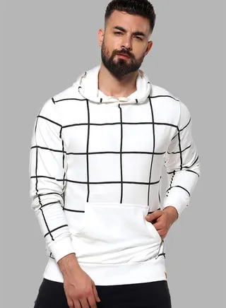Front Pocket Printed Hoodie