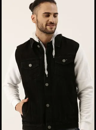Stylish Color block Jeans Jacket