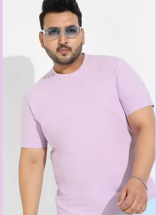 Solid Crew neck Short Sleeve T-Shirt