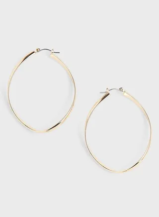 Oval Hoop Earrings