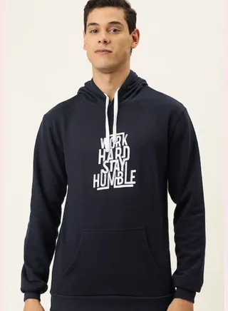 Front Pocket Printed Hoodie