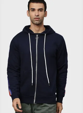 Side Striped Hoodie