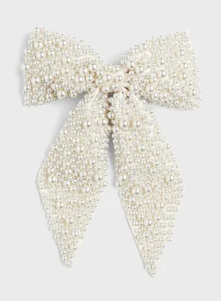 Bow-Decorated Hair Clip