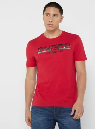 Logo Printed Crew Neck T-Shirt
