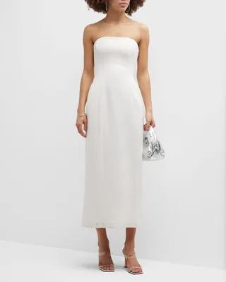Elizabeth Strapless Midi Dress
