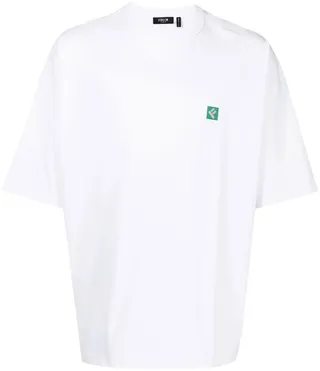 mushroom-print cotton T-shirt