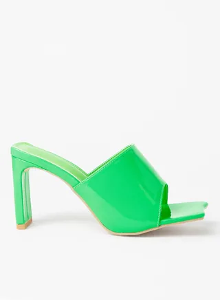 Wide Strap Heel Sandals