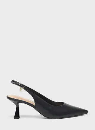 Pointed Toe Mid Heel Pumps