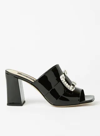 Embellished Block Heel Sandals