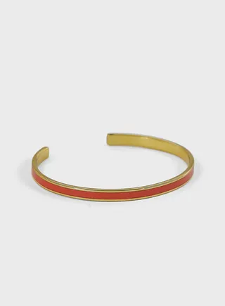 Enamel Adjustable Thin Cuff