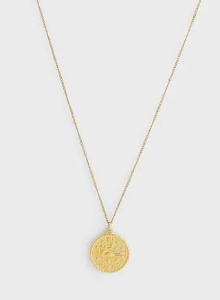 Virgo Star Sign Series 2 Gold Circle Necklace