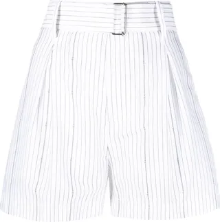 Belted Pleated Shorts