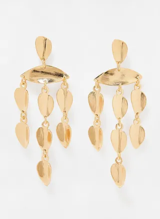 Leaves Chandelier Earrings