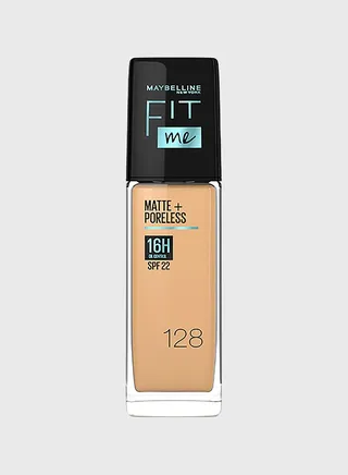 Fit Me Foundation Matte & Poreless Foundation 16H Oil Control with SPF 22 - 128
